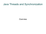 Java Threads and Synchronization