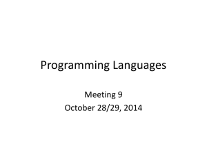 Programming Languages