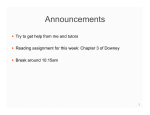 Announcements