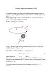 Nuclear Magnetic Resonance, NMR