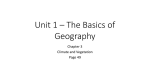 Unit 1 * The Basics of Geography