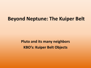 Beyond Neptune: The Kuiper Belt