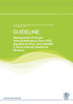 Guideline for the Management of Infected HCWs