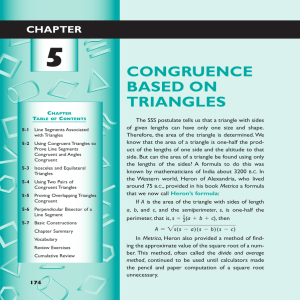 Chapter 5 Congruence Based on Triangles