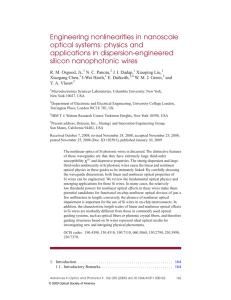 Engineering nonlinearities in nanoscale optical systems