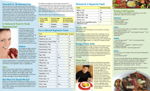 Putting It All Together Saturated vs. Unsaturated Fats Sodium How