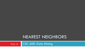 Nearest Neighbors - WCU Computer Science