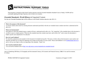 World History Unpacked Content