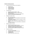 Respiratory Physiology Questions