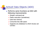 ActiveX Data Objects (ADO)