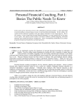 Personal Financial Coaching