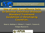 Use of AMR Surveillance Data to Develop Infectious Diseases