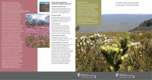 Conserving Threatened Ecological Communities (brochure)