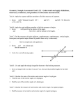 Geometry Sample Assessment Goal 2.2.2