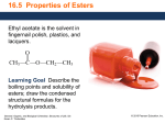 5 Properties of Esters GOB Structures