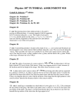 Physics 107 TUTORIAL ASSIGNMENT #10