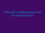 Civilizations of Mesopotamia and the Fertile Crescent