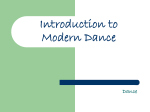 Characteristics of Modern Dance