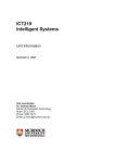 ICT219 Intelligent Systems Unit Information