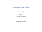 Constrained Least Squares