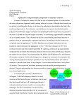 CHEM252: Organometallics and Alzheimer`s