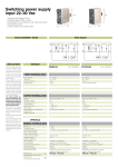 Switching power supply input 22–30 Vac