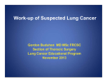 Work-up of Suspected Lung Cancer
