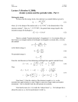 Lecture 4 (October 1, 2007): Quantum Statistical Mechanics