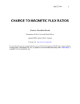 CHARGE TO MAGNETIC FLUX RATIOS