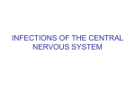 INFECTIONS OF THE CENTRAL NERVOUS SYSTEM