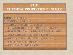 chemical properties of sugar