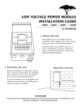 low voltage power module installation guide