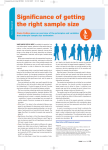 Significance of getting the right sample size