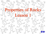Properties of Rocks-Lesson 1