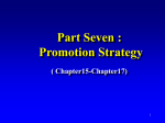 Part 7 :Promotion Strategy