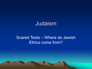 Judaism- Sacred Texts