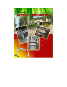 diploma in applied chemistry