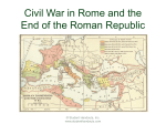 Civil War in Rome and the End of the Roman