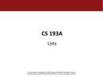 CS 193A - UT Computer Science