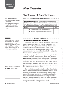 Plate Tectonics - Yorkville CUSD 115