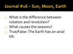 Sun, Earth, Moon Relationship