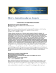 Morris Animal Foundation Projects