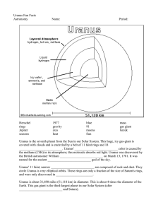 Uranus Fun Facts