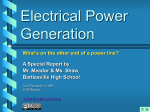 Electrical Power Generation - Bartlesville Public Schools