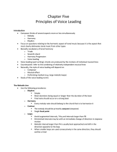 Tonal Harmony Chapter 5 Pinciples of Voice Leading