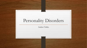 Personality Disorders