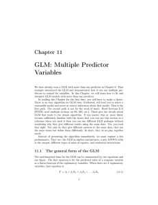 GLM: Multiple Predictor Variables