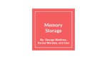 Memory Storage - HCC Learning Web
