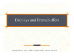 Displays and Frame Buffers