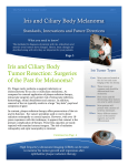 Iris and Ciliary Body Melanoma - New York Eye and Ear Infirmary